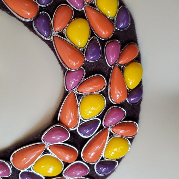 TASHA MULTI STONE NECKLACE COLLAR Fabulous Statement - Picture 3 of 4